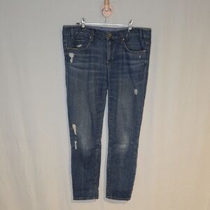 GAP Women's Distressed Blue Skinny Jeans